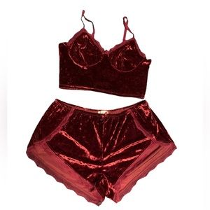 Red Velvet 2 piece set